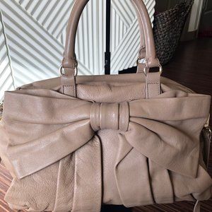 RED Valentino Bow Leather Bowler Bag